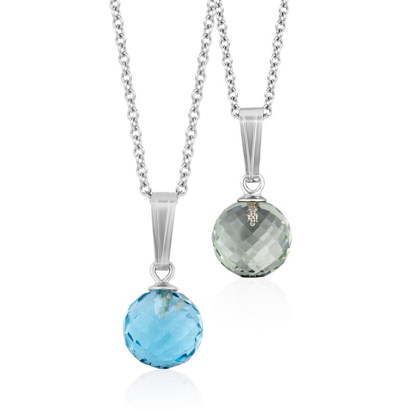 Round Briolette Necklaces (Set of 2)